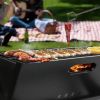 Portable barbecue grill, foldable charcoal grill, camping garden, outdoor travel